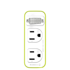 Katai 3孔轉2孔電源轉接頭 PAD-312G, 1個