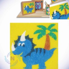 데코샌드 액자만들기 트리케라톱스 어린이집미술 만들기재료