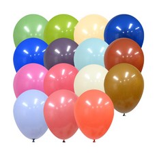 별이네파티 15cm 레트로 라운드 풍선 (100입) 생일 파티 이벤트 행사 풍선놀이, 1개, 혼합