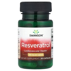 스완슨 레스베라트롤 100mg 30캡슐 Swanson, 30회분, 1개