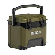 Igloo BMX 쿨러 카보나이트 그린/오렌지 49L 7.4kg 쿨 라이저 기술/피쉬 룰러/타이 다운 포인트 7.4kg, Igloo 25 QT 오일 그린 BMX 쿨러