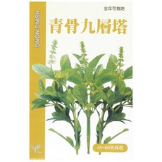 興農青骨九層塔種子，四季皆宜，輕鬆種植，享受現採香草樂趣, 1個