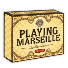 左西 馬賽塔羅撲克牌 Playing Marseille 附贈中文翻譯 探索內心世界 解讀人生方向, 1個, 紅色