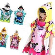 비치가운 아동 수건 타올 수영장 래쉬가드 후드 어린이