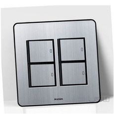 하이콘80 4구스위치 실버 가정용스위치