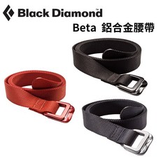 Black Diamond BETA 輕量鋁合金腰帶，輕量耐用，運動時尚配件，可調節腰圍, Rust 紅,M, 1個