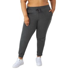 Champion Powerblend 플리스 따뜻하고 편안한 여성용 조거 팬츠 73.7cm(29인치) (플러스 화강암 헤더, Champion, Powerblend, 플리스, 따뜻하