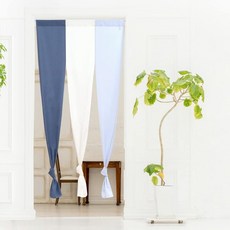 Noren Kobo 노렌코보 그라데이션 3단 분리 노렌 블루 85x170cm