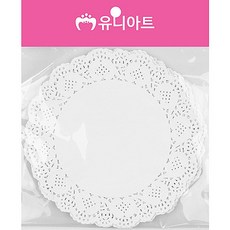 유니아트 1000 종이레이스 미니 8.5cm, 1개, 화이트