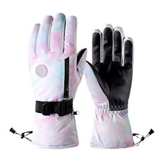 GOLOV.EJOY 繪畫寒冷天氣滑雪手套板手套觸摸手套, 粉色的