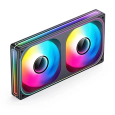 JONSBO 雙風扇散熱器，高效散熱，靜音運行，多色可選，易於安裝, 黑, 1個, ZB-240BR