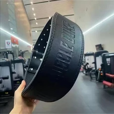 전문 체육관 역도 벨트 보디 빌딩 피트니스 파워 리프팅 훈련 허리 보호대, M(110cm), 02 Black_02 M(110cm)