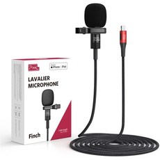 픽셀 무선 라발리에 마이크 iPhone iPad용 MFi 인증 플러그 앤 플레이 미니 라펠 2개 송신기와 1개 수신기 포함 영상 촬영 브이로그 인터뷰 틱톡 유튜브용, 6.5ft/2m