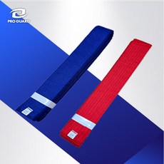 빨강 파랑 두번띠 색벨트/COLOR BELT(5cm), RED(빨강), 1개