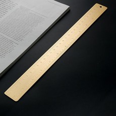 빈티지 자 골드 황동 재봉 수선 고급 30cm 무거운 스틸, 빈티지 자 골드 30CM