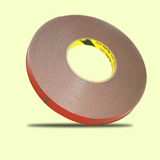 3M 산업용 몰딩 양면테이프 15mm 차량용 범퍼 엠블럼 도장 테이프, 회색, 1개