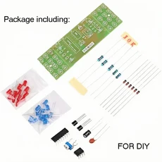 스마트 전자 키트 NE555+CD4017 빛 물 흐르는 LED 모듈 DIY 원리 배우기 어린이 실험실, 03 DIY Kit 1PCS