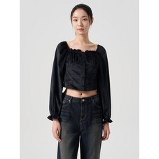 에잇세컨즈 8SECONDS 벨벳 블라우스 블랙 (354164NQ15) 354164NQ15 138950