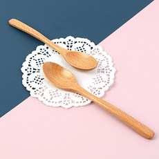 셀엔드 너도밤 원목 티스푼 2P 우드티스푼 티스쿱, 1개