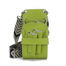 바버샵 미용사 가위집 가위가방 허리벨트 디자이너, 상세페이지 참고, 15. 녹색 5구 가죽 ZP014