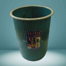 줄무늬휴지통 중 원통휴지통 청소용품 원형쓰레기통