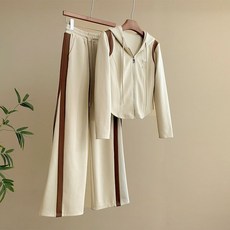 時尚休閒運動風套裝 減齡衛衣衛褲兩件套女