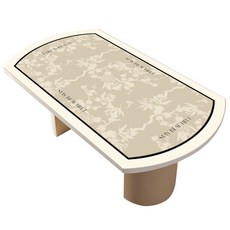 화상 방수 접이식 앨리스가든C 유리 식탁보 대용 실리콘식탁보 타원형 빈티지 식탁, 오치사쿠라 시리즈 B, 70x120cm, 1개