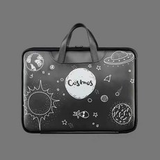 노트북가방 LG그램 15인치파우치 손잡이 13인치 14인치 맥북 삼성, 1개, E. 블랙 유니버스 풀 스트랩 무료 매칭 마우스패드 포