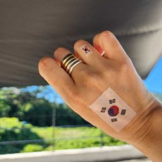 응원스티커 태극무늬 임시문신 스포츠응원 국가대표응원 축구응원 야구응원 체육대회, 1개, 상세페이지 참조