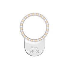 Gotorgear MagSafe 手機磁吸補光燈 3色溫迷你便攜, 1個, 白色【360°均勻補光☆便攜安裝】