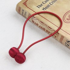 커튼 끈 자석 커튼고정 마그네틱 고정끈 커튼자석, 2개, 레드