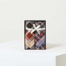 백화점 브랜드 닥스 DAKS DCHA4E020I2 GIFT베이지 체크 면 손수건2종세트 677475