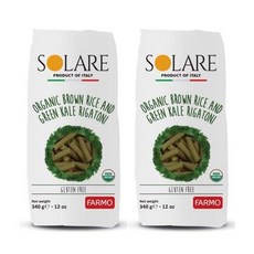 현미-케일 리가토니 파스타 340g x 2팩 Solare, 2팩 340g, 없음
