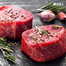 소고기 국내산 냉장 안심 스테이크 캠핑, 4개, 250g