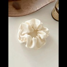 1/3PCS 빈티지 실크 헤어 스크런치 탄성 헤어 밴드 단색 여성 소녀 액세서리 포니테일 타이 로프, [02] FCCQ-17X12