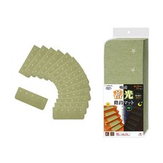 SANKO 蓄光階段踏墊 可重複水洗 吸濕防滑, 綠色, 15個