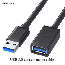 0.5/1/2/3/5 M USB 연장 케이블 3.0 PC 용 데이터 코드 스마트 노트북 TV SSD 남성-여성 컴퓨터 카메라 프, 01 Black, 05 1m