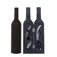 COBE 와인 도구 5종 세트 오프너 푸어러, 1세트, 무광 블랙