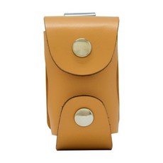 Tabata真皮直向夾式小球包，高爾夫球配件，方便攜帶，快速取球，提升球場體驗, 駱駝色, 1個