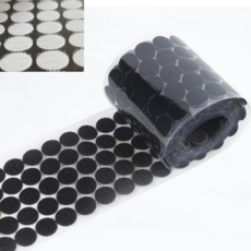 원형 벨크로 찍찍이 스티커, 100개, 화이트 15mm