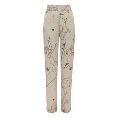 빅토리아베컴 주얼리 프린트 실크 파자마 하의