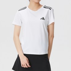 아디다스 여성용 여름 심플한 디자인 반소매 티셔츠 JX1869