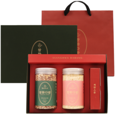 쌍화다방 차선물세트 + 쇼핑백 쌍화차 생강차 십전대보차 전통차, 1개, B세트(오리+생강)