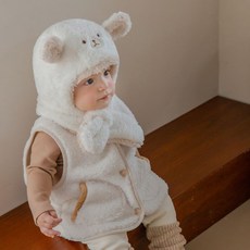 해피프린스 SIZE 6Y 컴피티 후리스 조끼