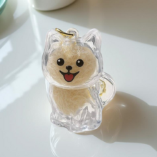 강아지 고양이 추모함 반려동물 유골함 장례 납골당 추모대 반려묘 털 수염 목걸이, 1개