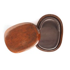 汶采筆莊 6吋夔龍橢圓宋坑硯 文房四寶 硯台, 詳見包裝