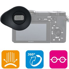 JJC ES-A6500 회전 아이피스 (소니 FDA-EP17 타입), 1개