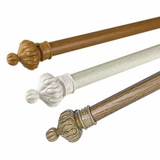 브론즈 1.8m 커텐봉걸이 아이보리 거실커텐봉 커튼봉 KWFLM4V8, 우드