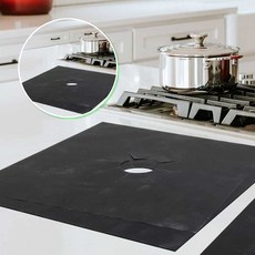 쌍문상회 가스 검정색 기름튐방지시트 클린 부엌시트지 기름때 방수매트 기름방지판 투명시트지 열에강한 주방시트지 모던주방용품 40872EA, 본상품