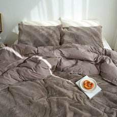 에어룸 스모어 라셀 극세사 고밀도순면 겨울 차렵이불+베개커버 세트